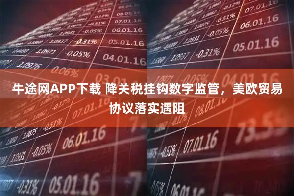 牛途网APP下载 降关税挂钩数字监管，美欧贸易协议落实遇阻